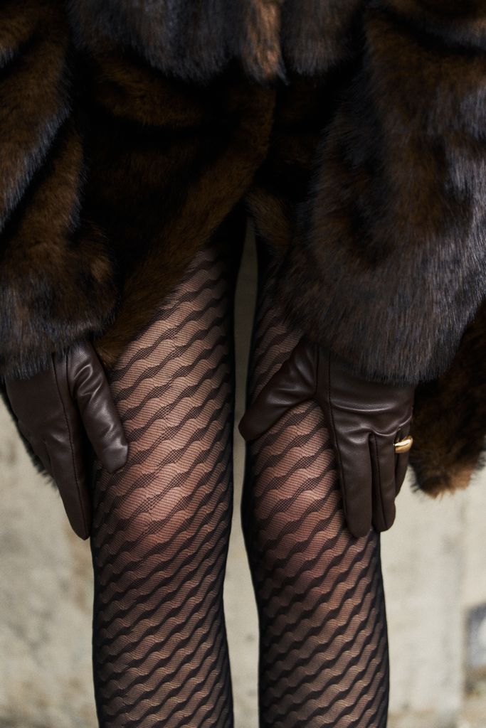 1 Collant À Spirale Et Un Collant Tartan