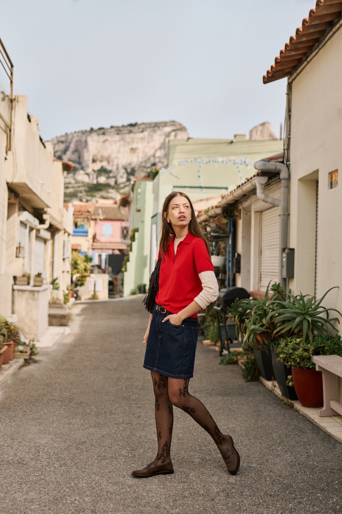 Collants À Motif Fleurs
