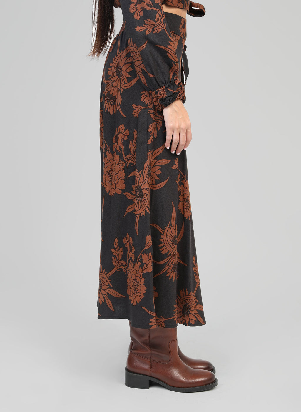 Jupe Midi Gania Floflo Caramel