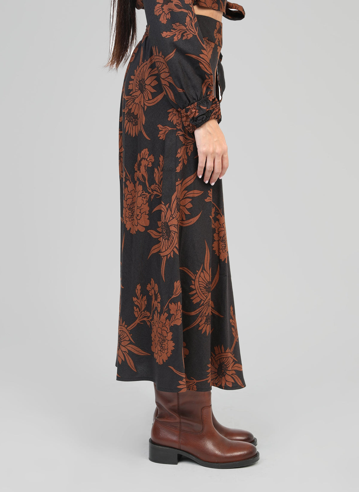 Jupe Midi Gania Floflo Caramel