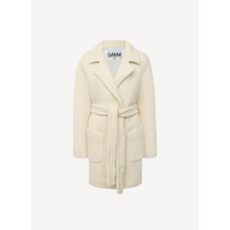 PAP Luxe Selection - Ganni - Wrap Coat - Egret - Women