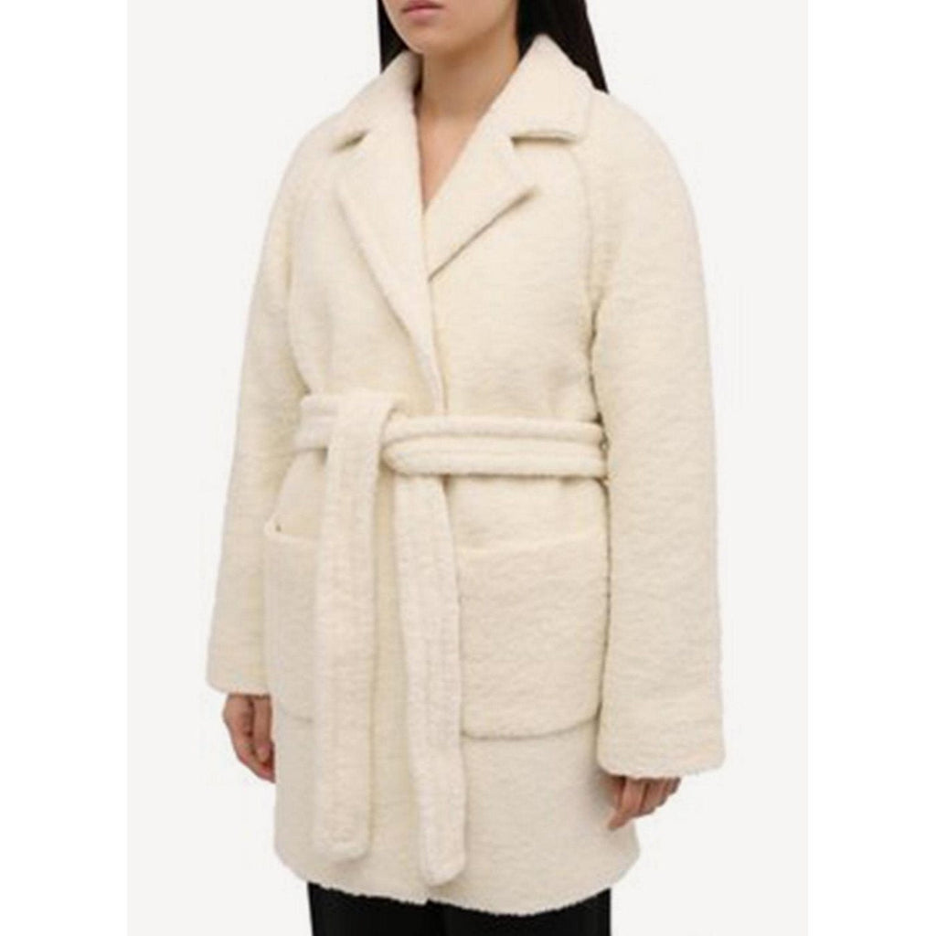Ganni - Wrap Coat - Egret - Women