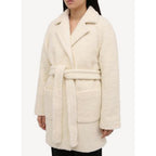 Ganni - Wrap Coat - Egret - Women