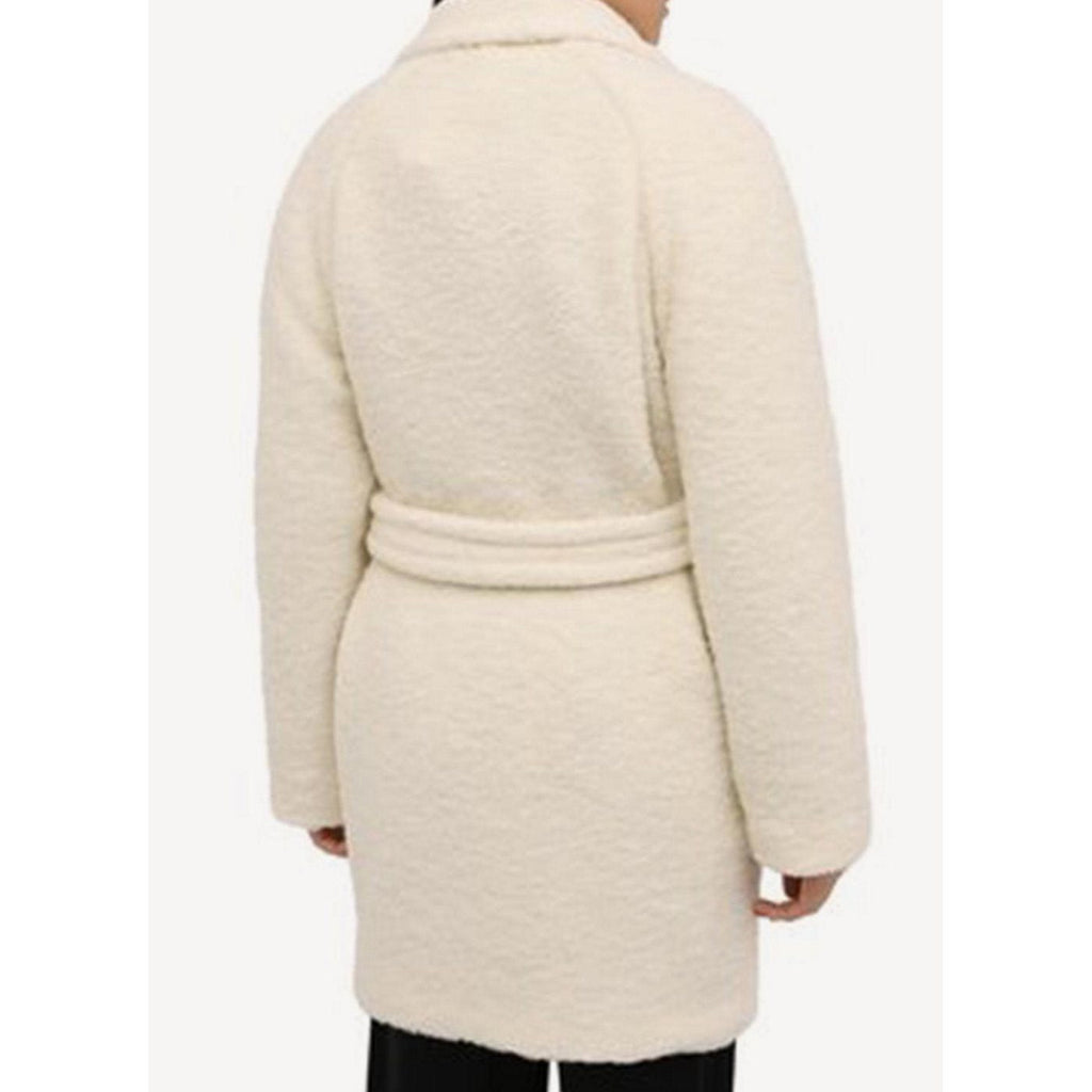 Ganni - Wrap Coat - Egret - Women