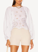 Ganni - Blouse - White - Femme