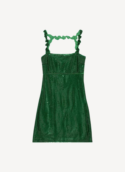 Ganni - Robe - Green - Femme