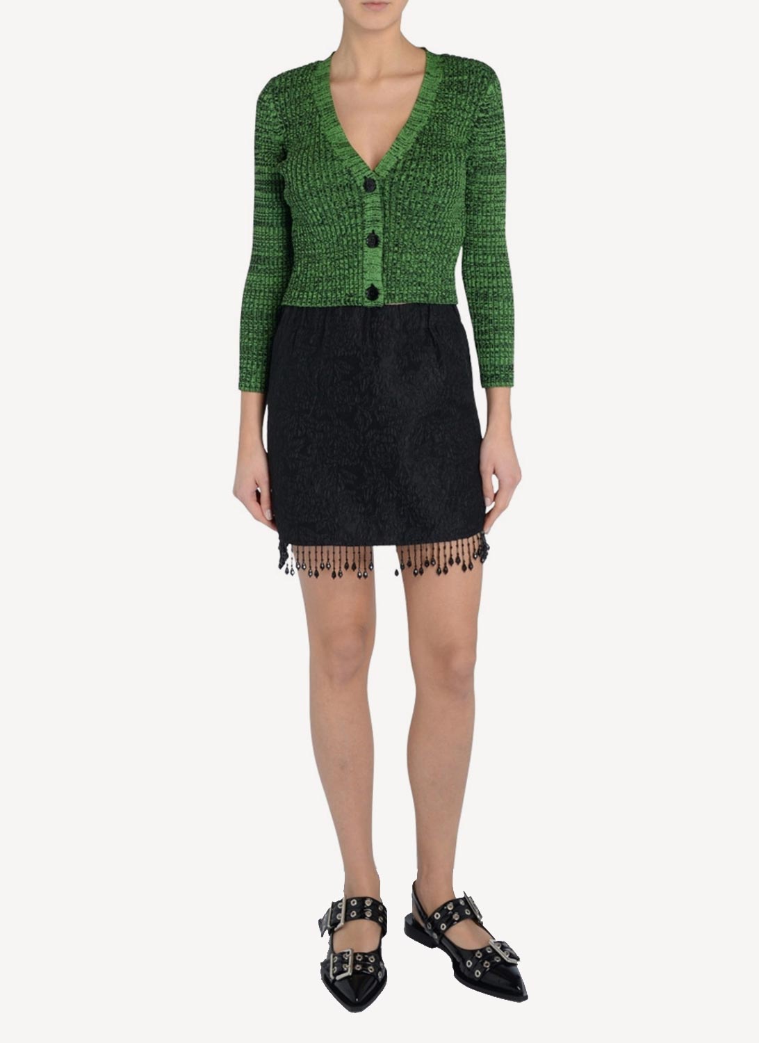 Ganni - Falda - Negro - Mujer