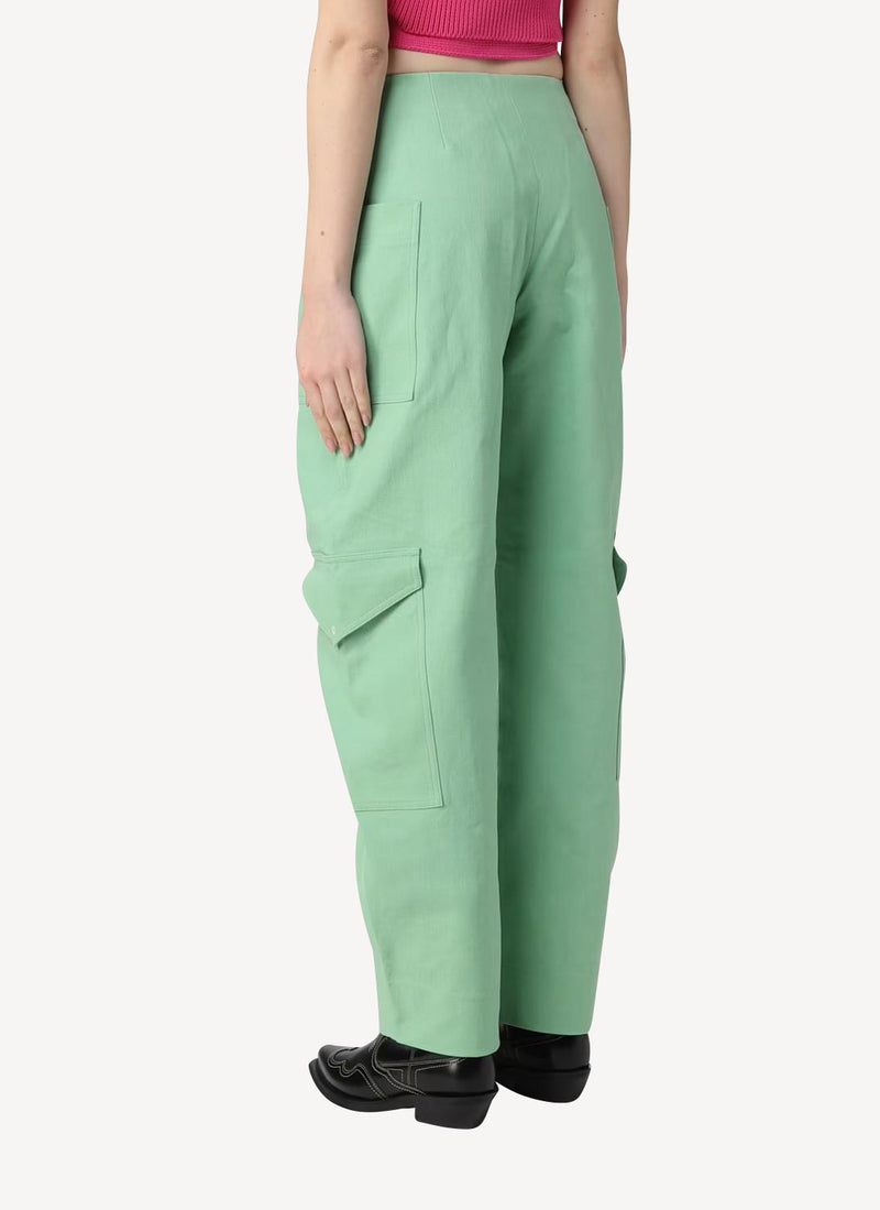 Ganni - Pantalon - Light Green - Femme