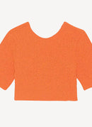 Ganni - Top - Orange - Femme