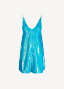 Ganni - Robe - Bright Blue - Femme