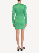 Ganni - Robe - Green - Femme