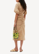 Ganni - Robe - Light Brown - Femme