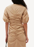 Ganni - Robe - Light Brown - Femme