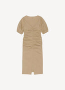 Ganni - Robe - Light Brown - Femme