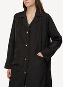 Ganni - Trench - Black - Femme