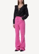 Ganni - Pantalon - Pink - Femme