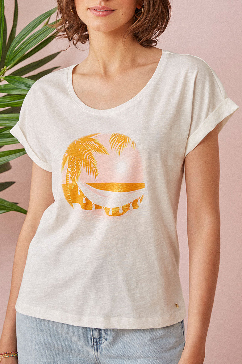 Tee Shirt Ganoumea - Creme