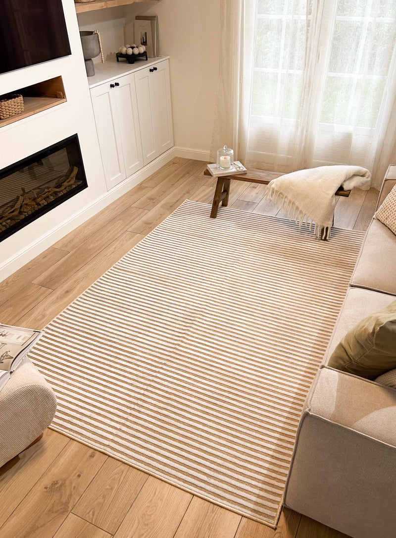 Tapis Garden 1035 - Motif Abstrait - Beige - Intérieur