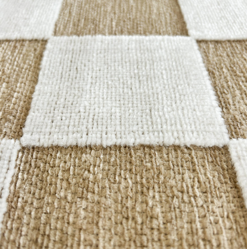 Garden Rug 1036 - Abstract Pattern - Beige - Indoor