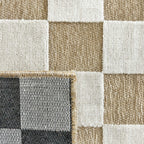 Garden Rug 1036 - Abstract Pattern - Beige - Indoor