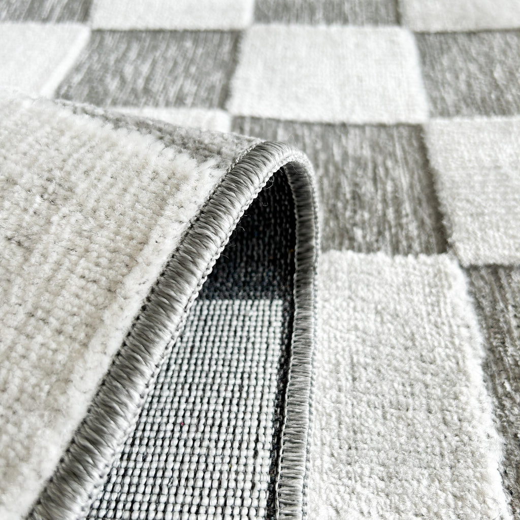 Alfombra de Jardín 1036 - Estampado Abstracto - Gris - Interior