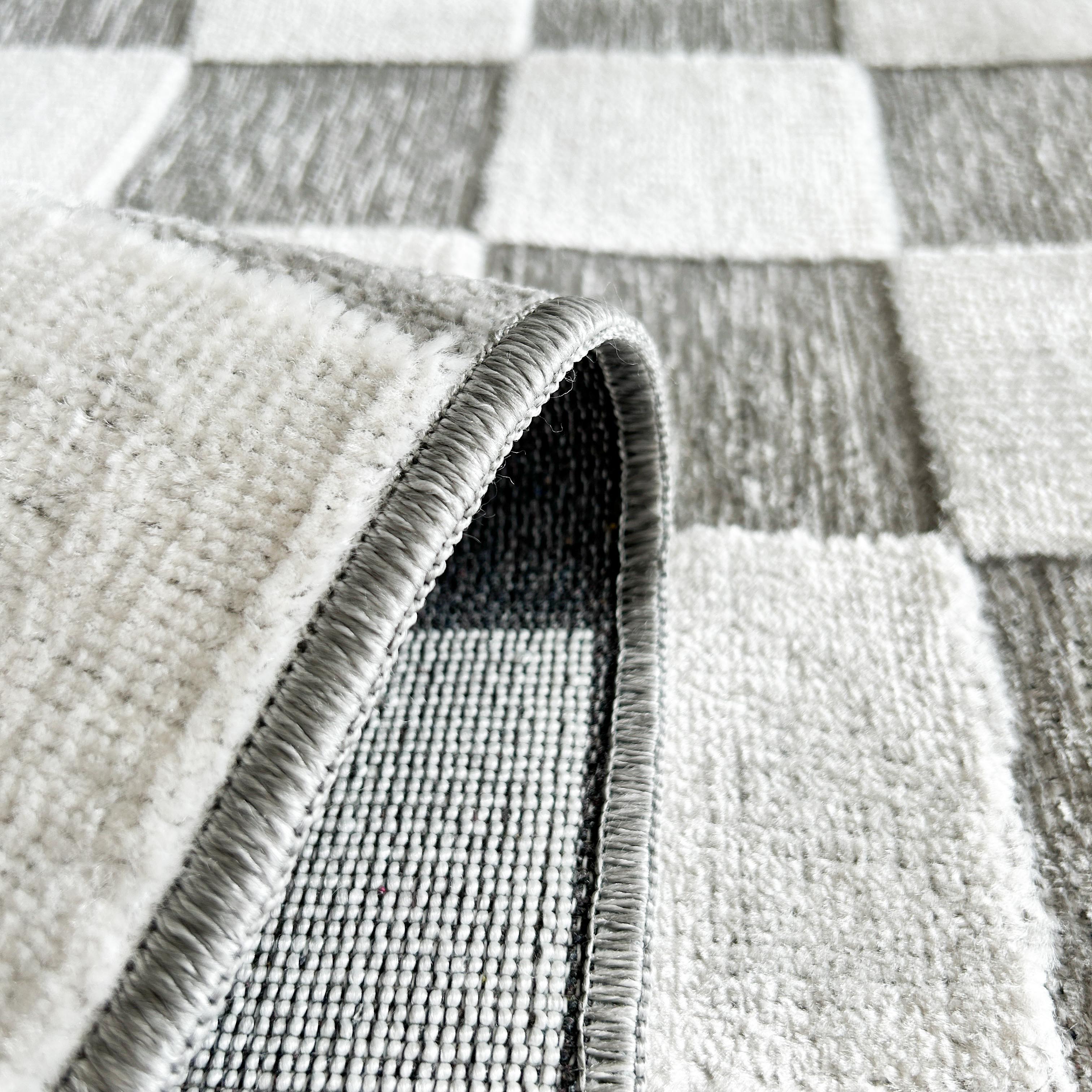 Alfombra de Jardín 1036 - Estampado Abstracto - Gris - Interior