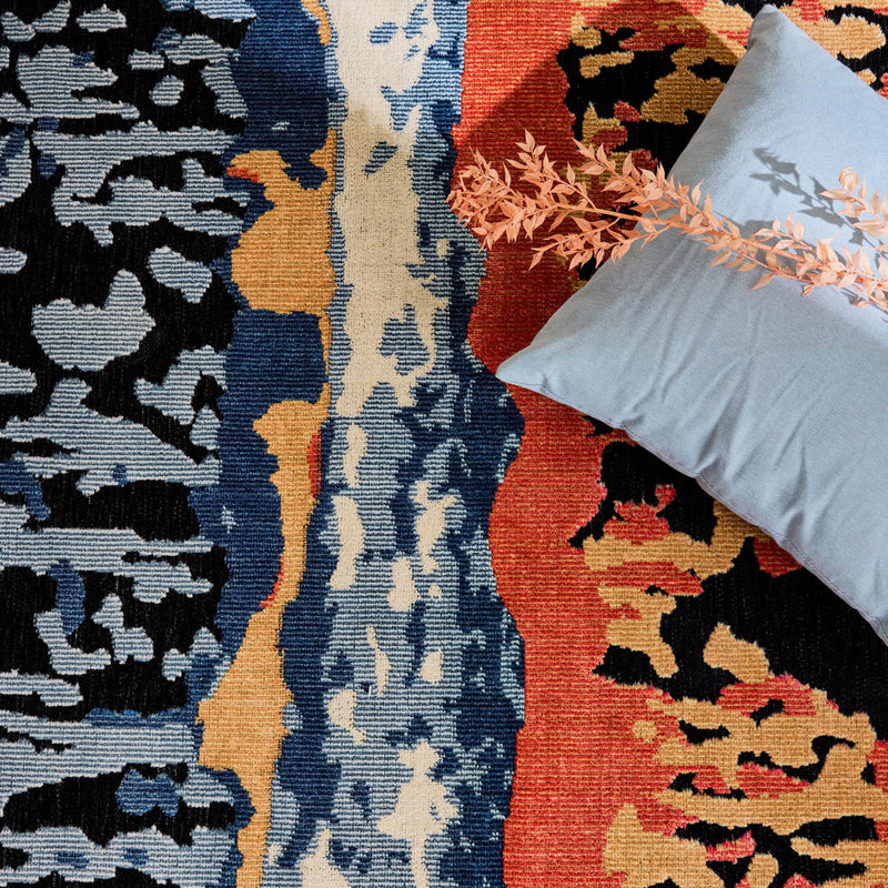 Tapis Garden 1302 - Motif Abstrait - Noir - Intérieur