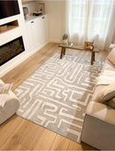 Tapis Garden 951 - Motif Abstrait - Gris - Intérieur