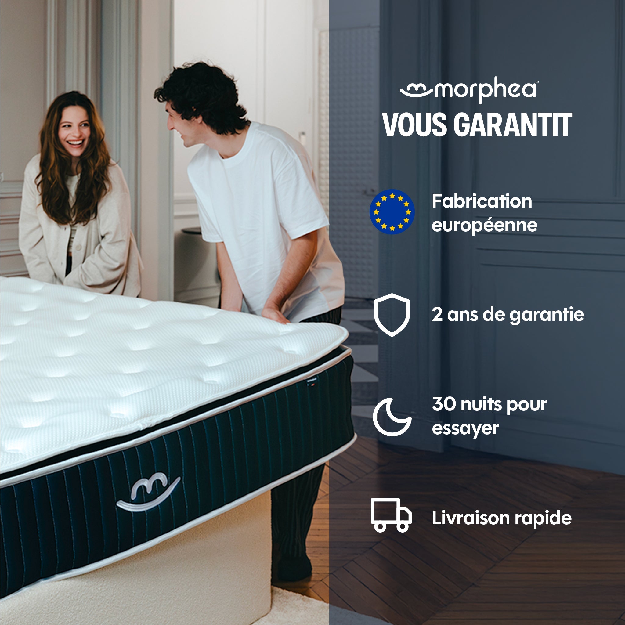 Surmatelas Cloudy - mémoire de forme - 5cm