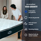 Matelas hybride luxe Victoria - mémoire de forme - 30cm