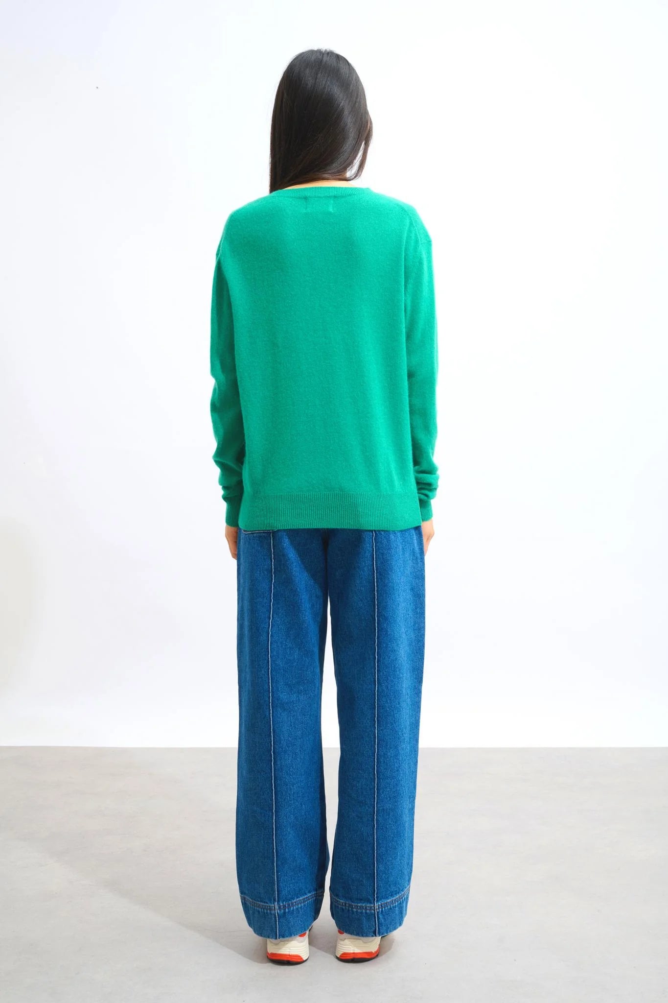Jersey de cuello en V - Gardoria - Menta