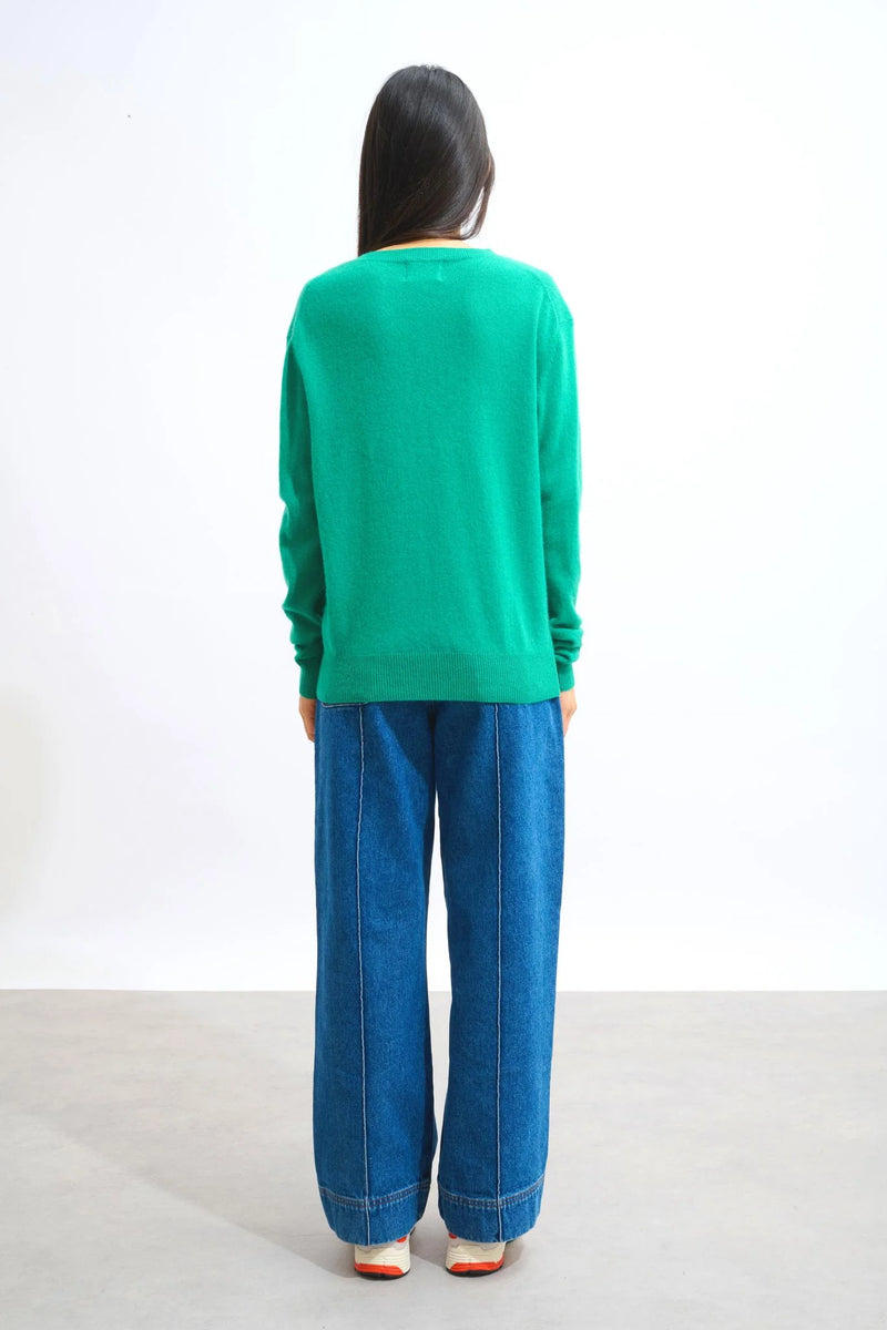 Pull Col V - Gardoria - Menthe