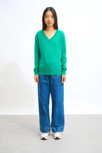 Jersey de cuello en V - Gardoria - Menta