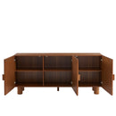 Buffet Gaston 3 Portes - Placage Frêne Cannage