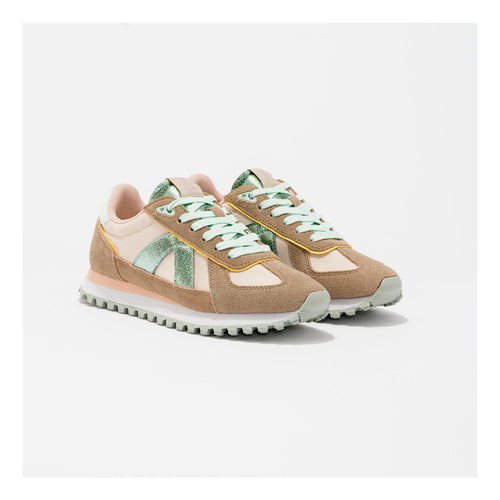 Sneakers Gate Beige-Ocean-Pink