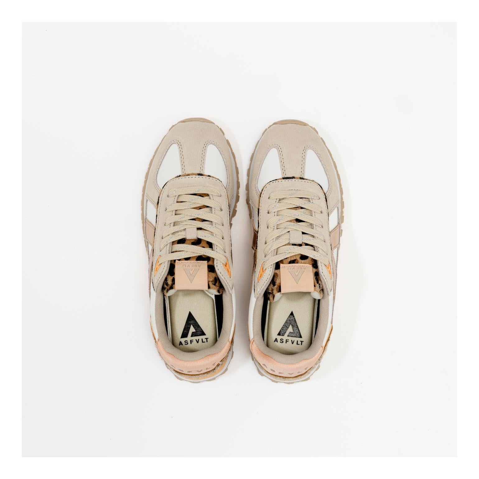 Sneakers Gate Beige-Peach-Leopard