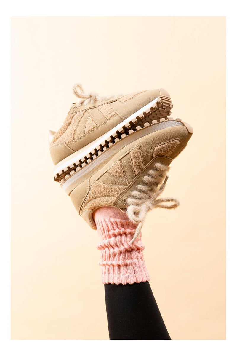 Sneakers Gate Beige-Cream-Sherpa