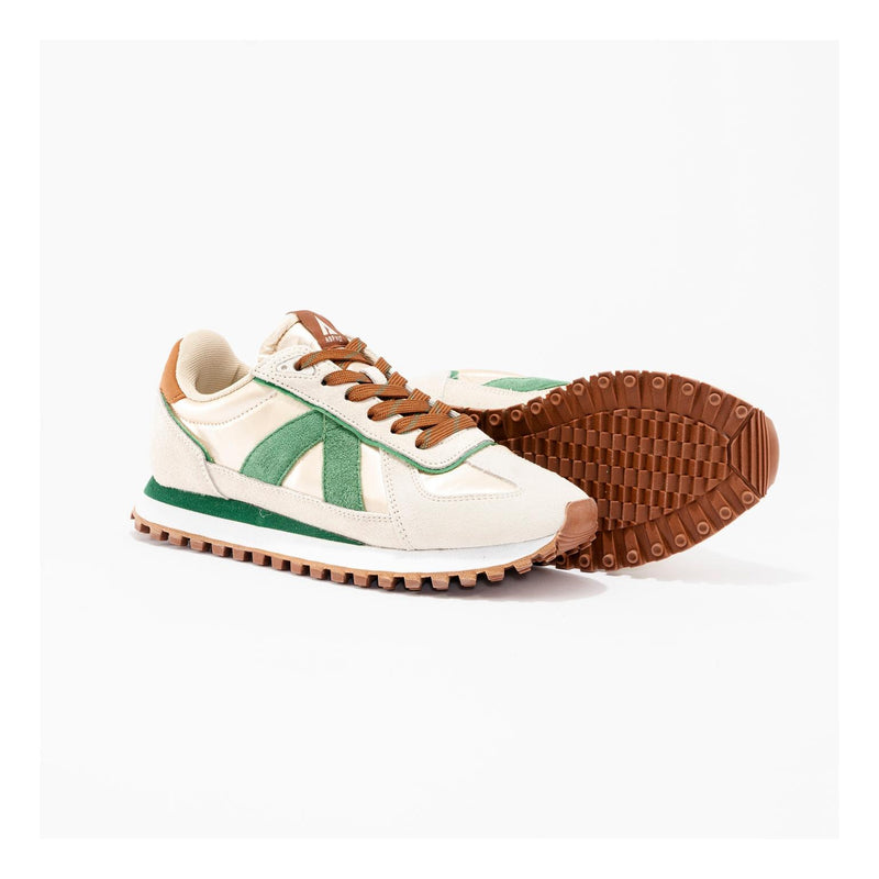 Sneakers Gate Turtle-Green-Cognac