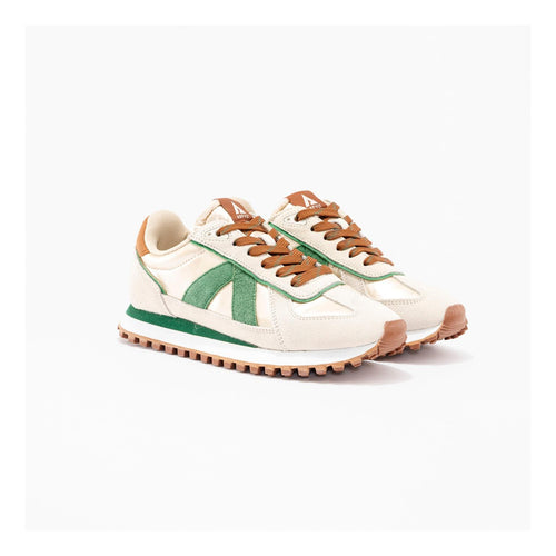 Sneakers Gate Turtle-Green-Cognac