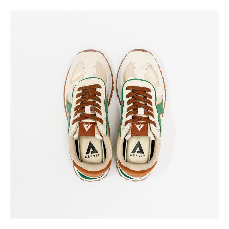 Sneakers Gate Turtle-Green-Cognac