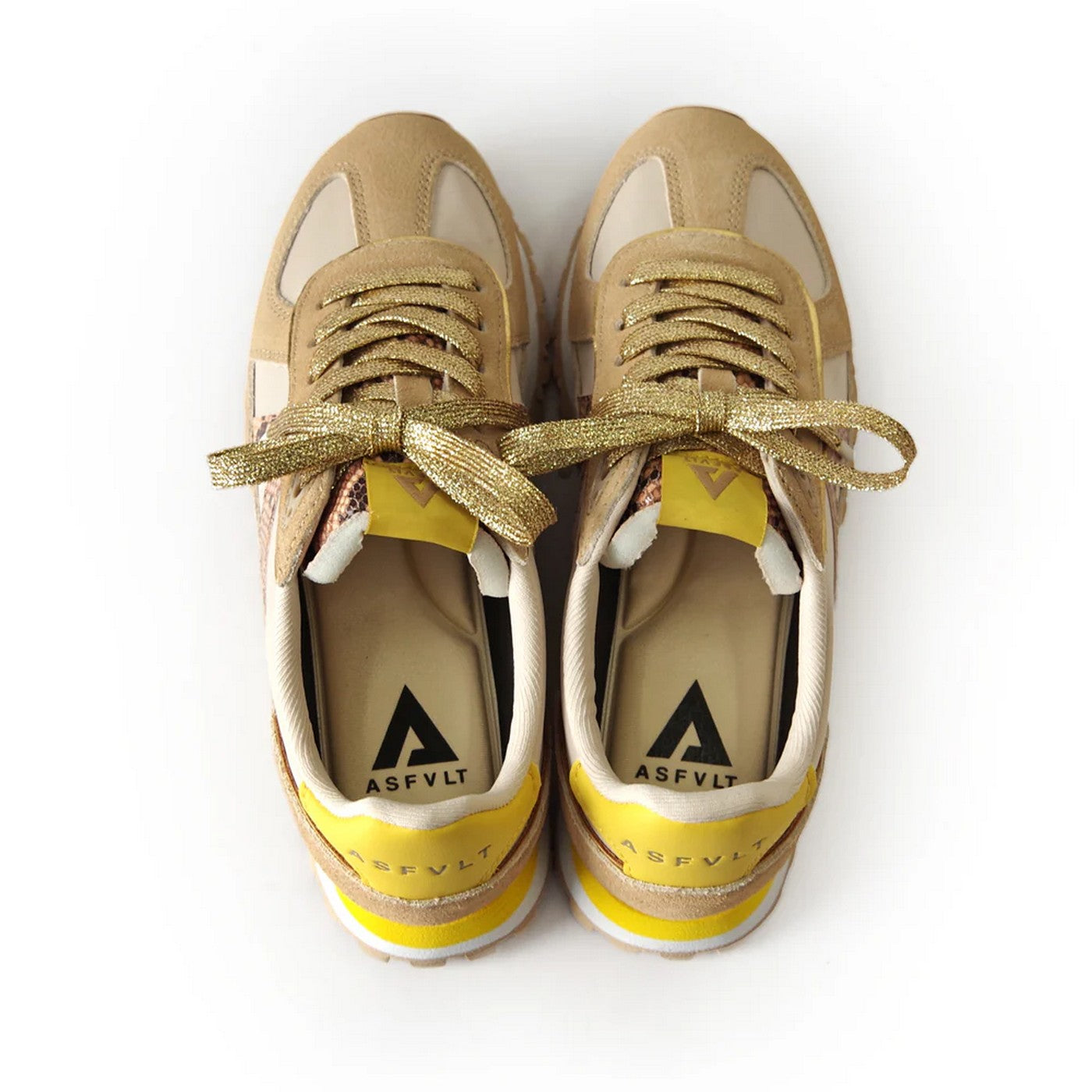 Sneakers Gate - Tan/Snake/Yellow
