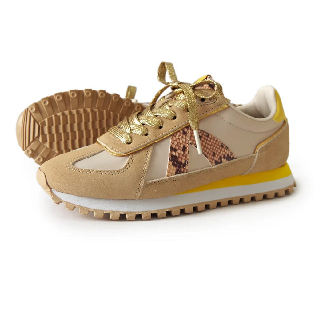 Sneakers Gate - Tan/Snake/Yellow