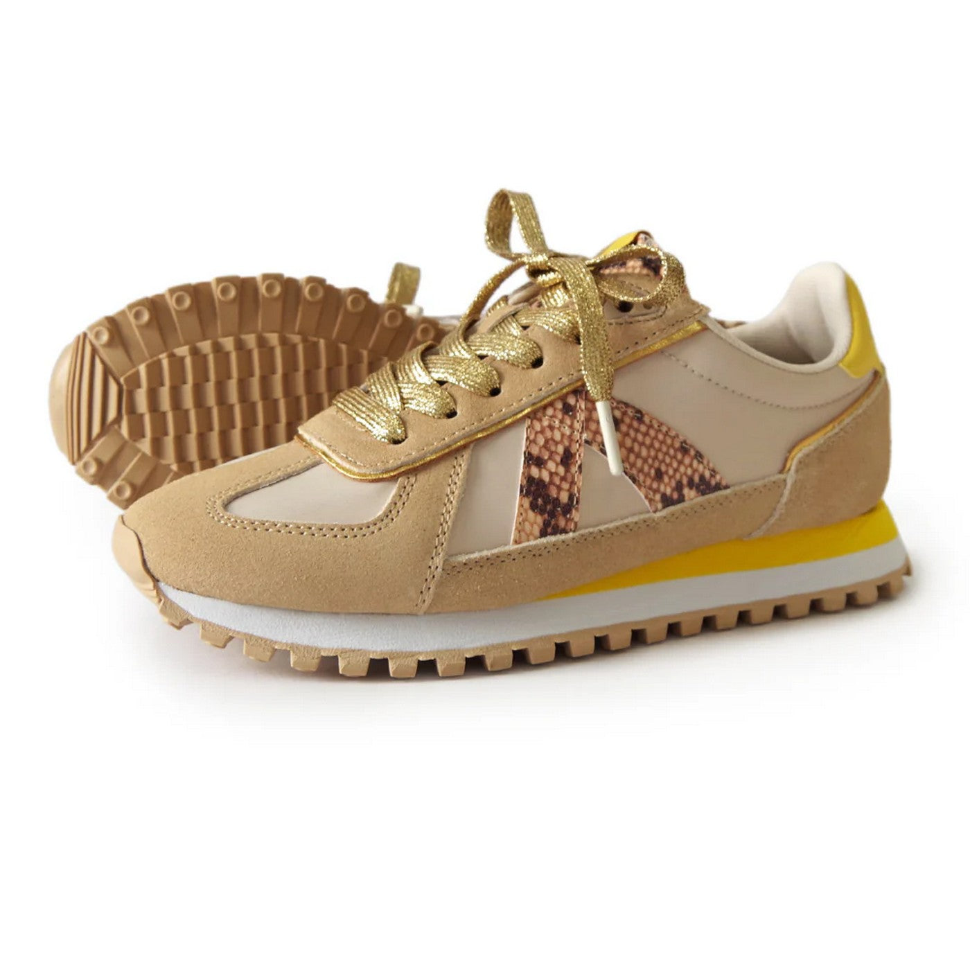 Sneakers Gate - Tan/Snake/Yellow
