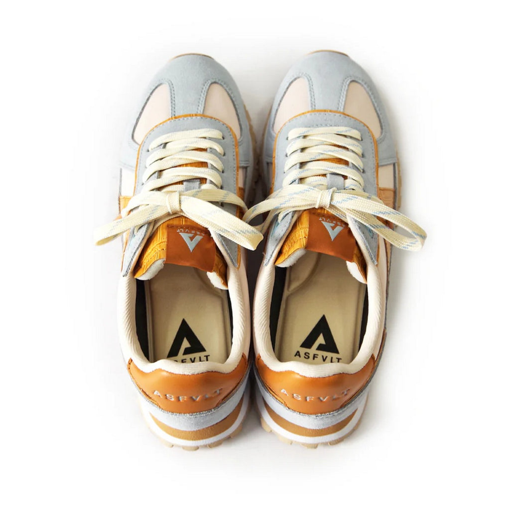 Sneakers Gate - Blue/Beige/Cognac Croc