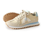 Sneakers Gate - Off White/Beige Pony Hair/Blue