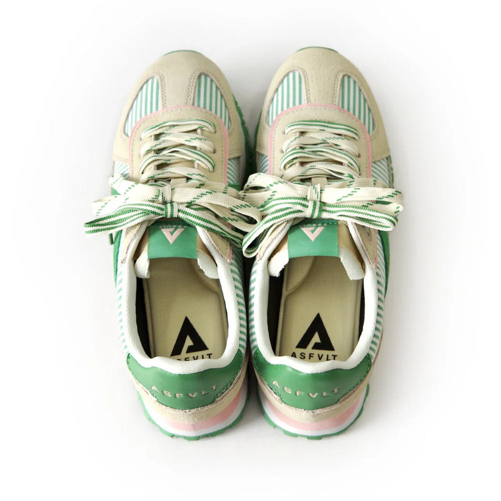 Sneakers Gate - White / Green Stripe
