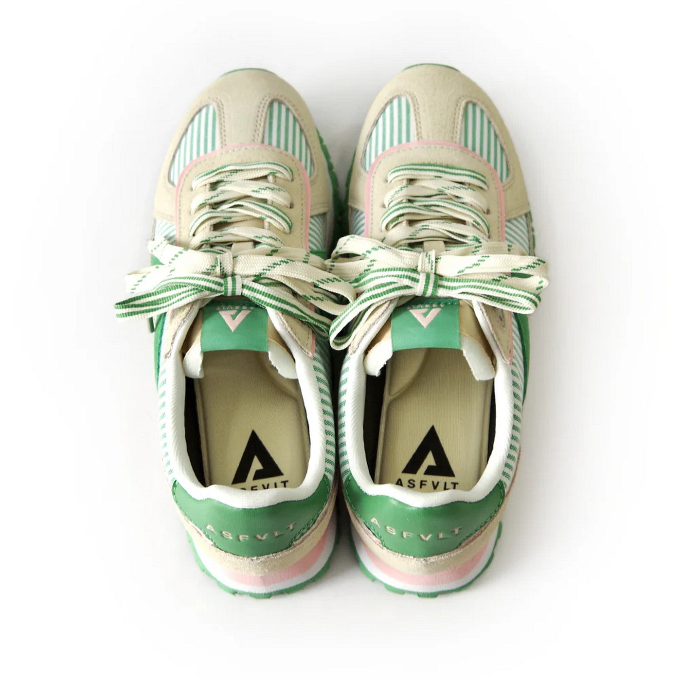 Sneakers Gate - White / Green Stripe