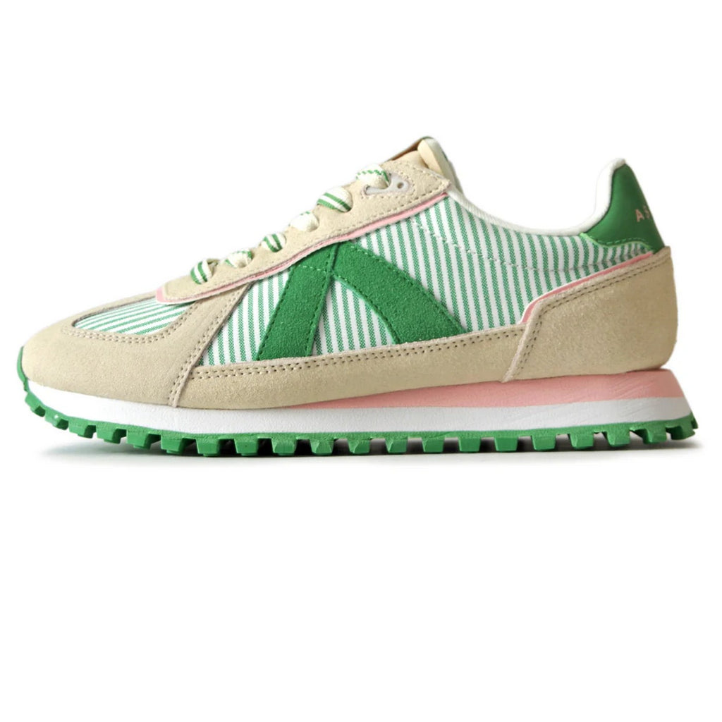 Sneakers Gate - White / Green Stripe