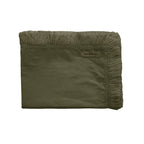 Manta con Flecos Bimaterial Gatsby - Color Kaki