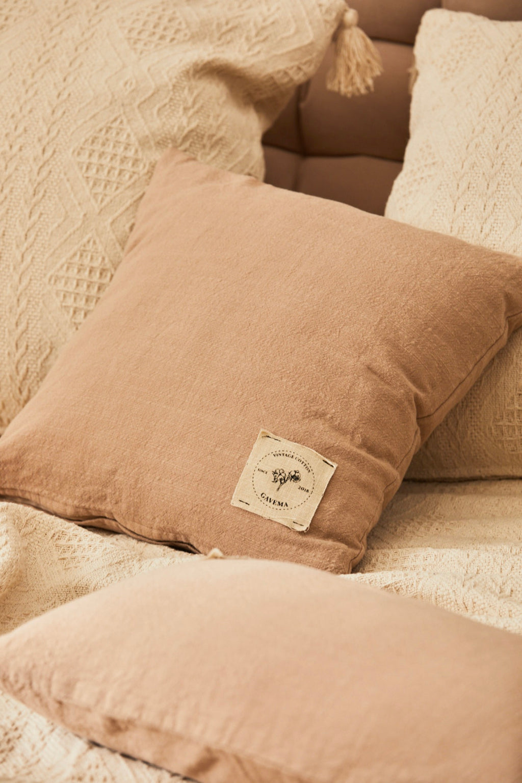 Housse De Coussin Gavema - Beige
